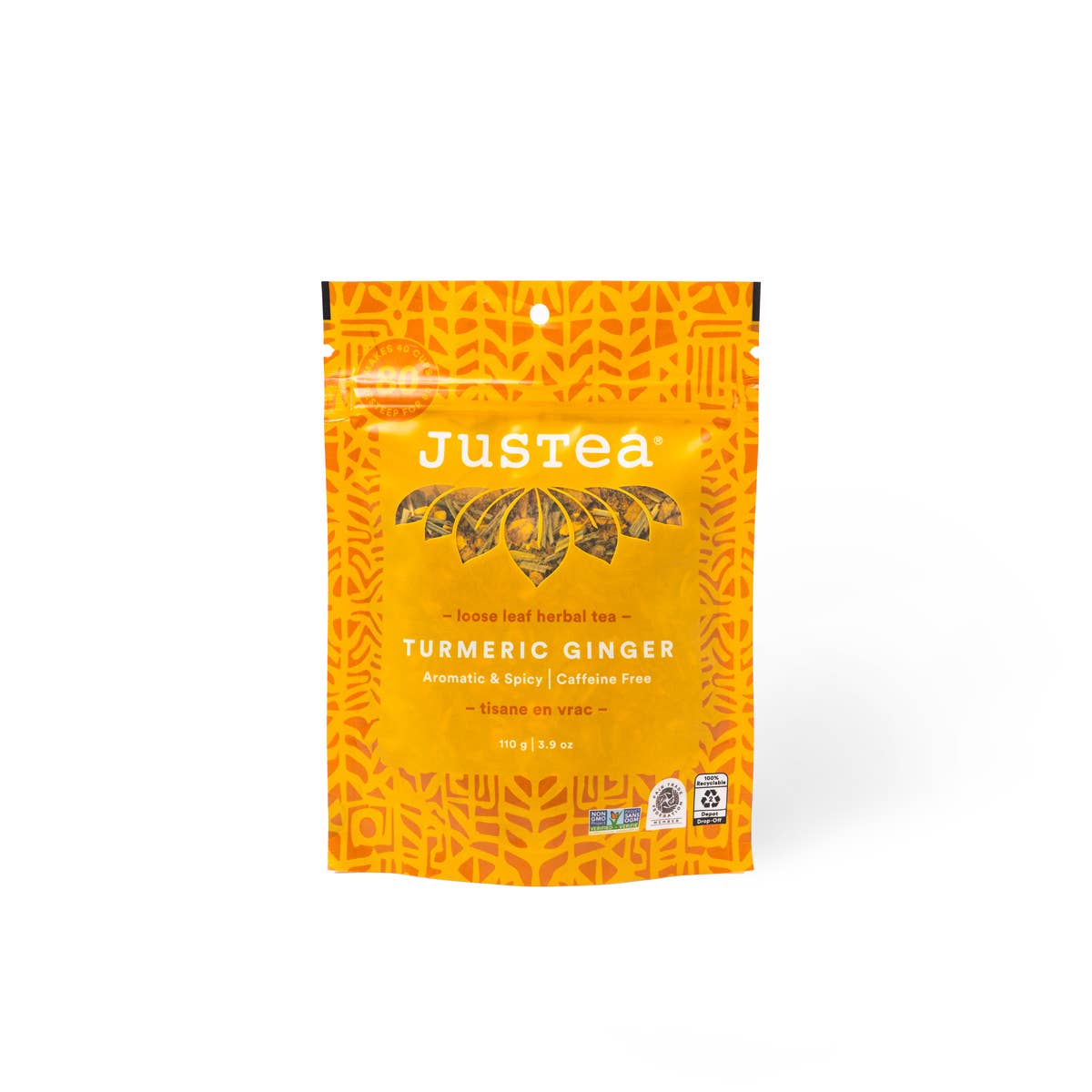 Turmeric Ginger Stand-up Pouch - Fair-Trade Herbal Tea