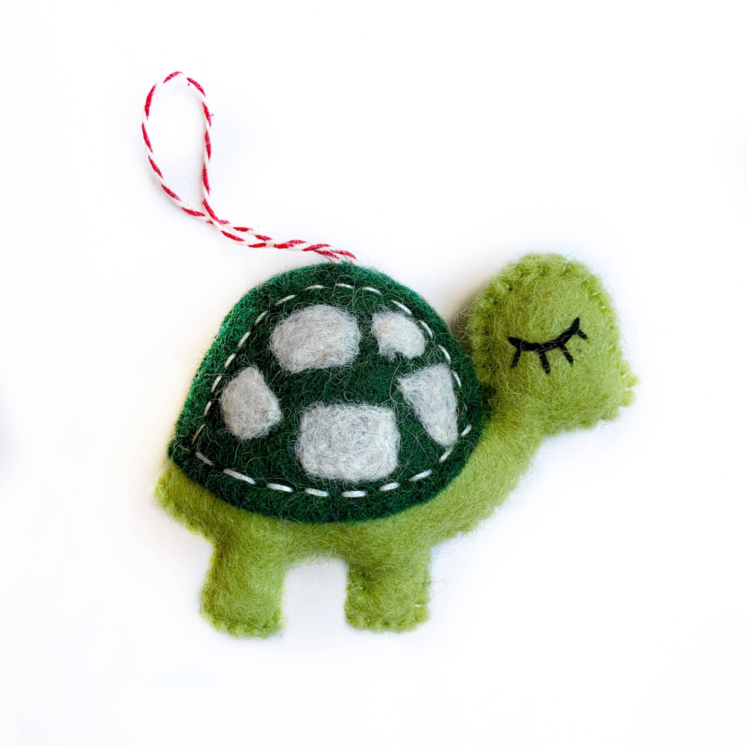 Turtle Felt Wool Ornament