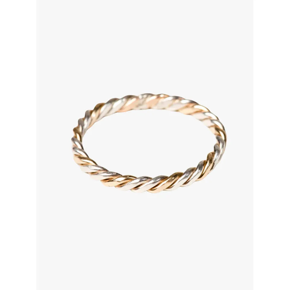 Two-Tone Twist Ring- Assorted Sizes
