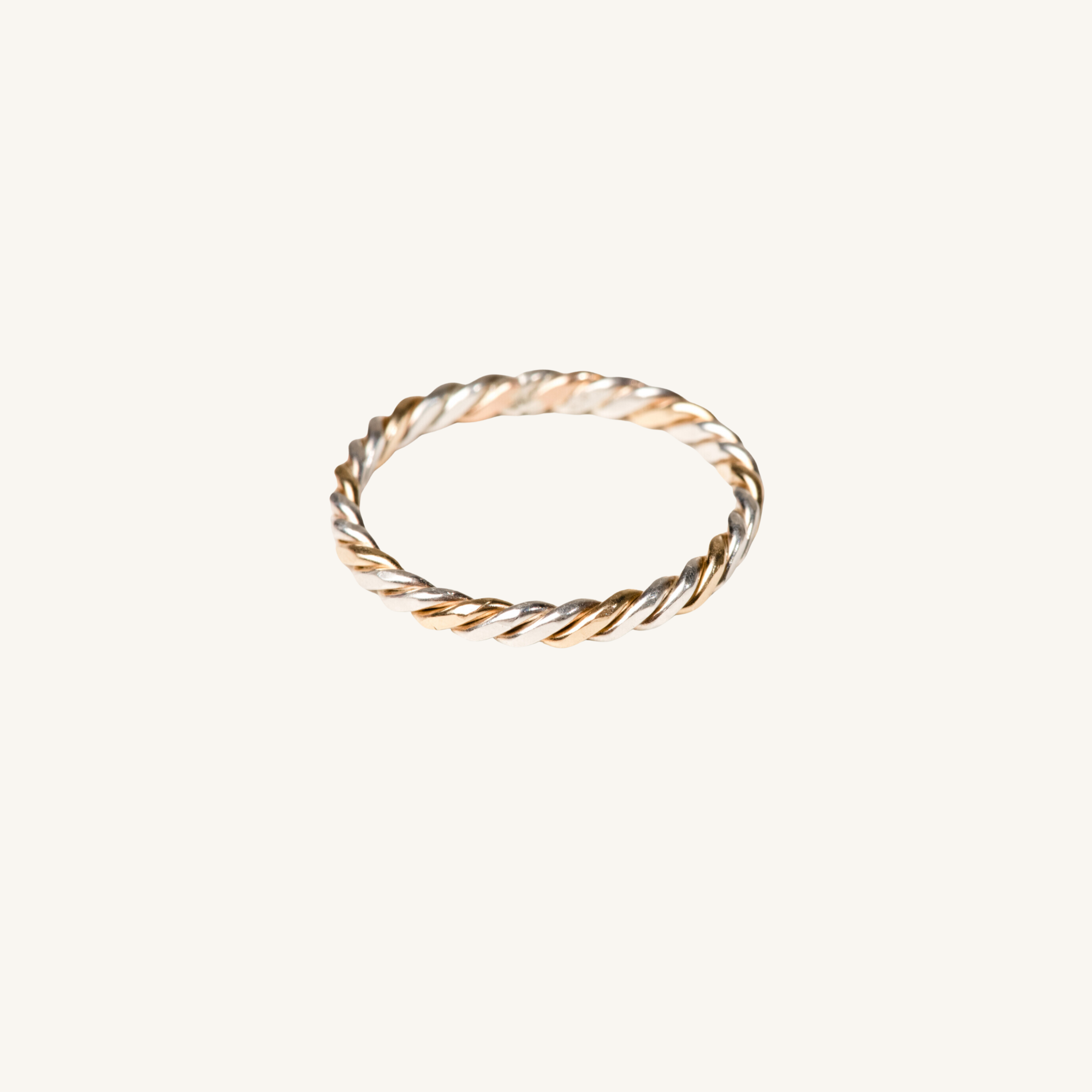 Two-Tone Twist Ring