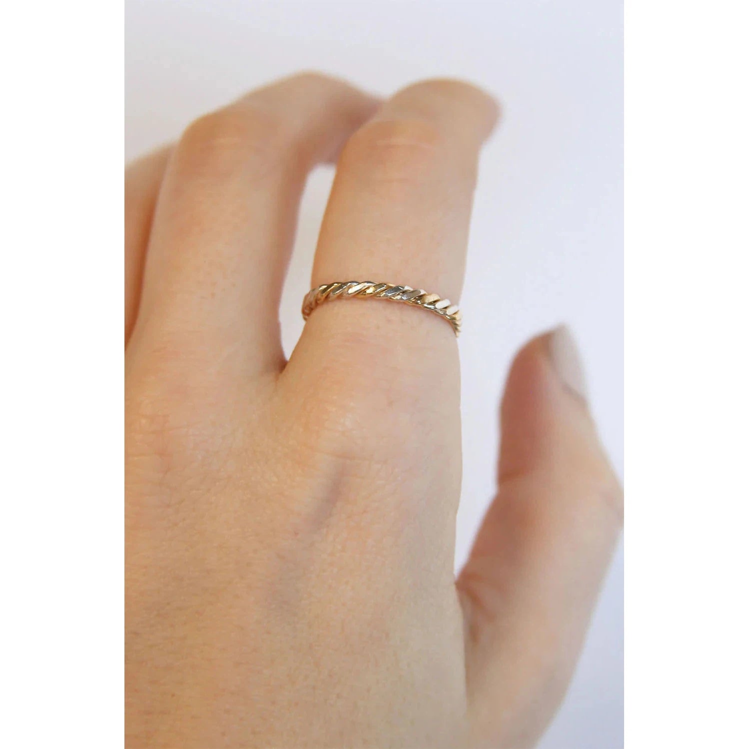 Two-Tone Twist Ring