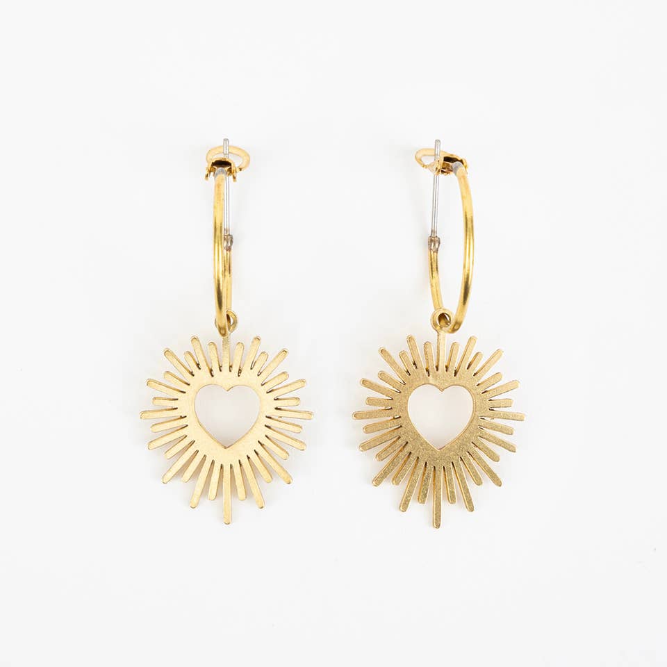 Valentine Heart Rays Hoop 