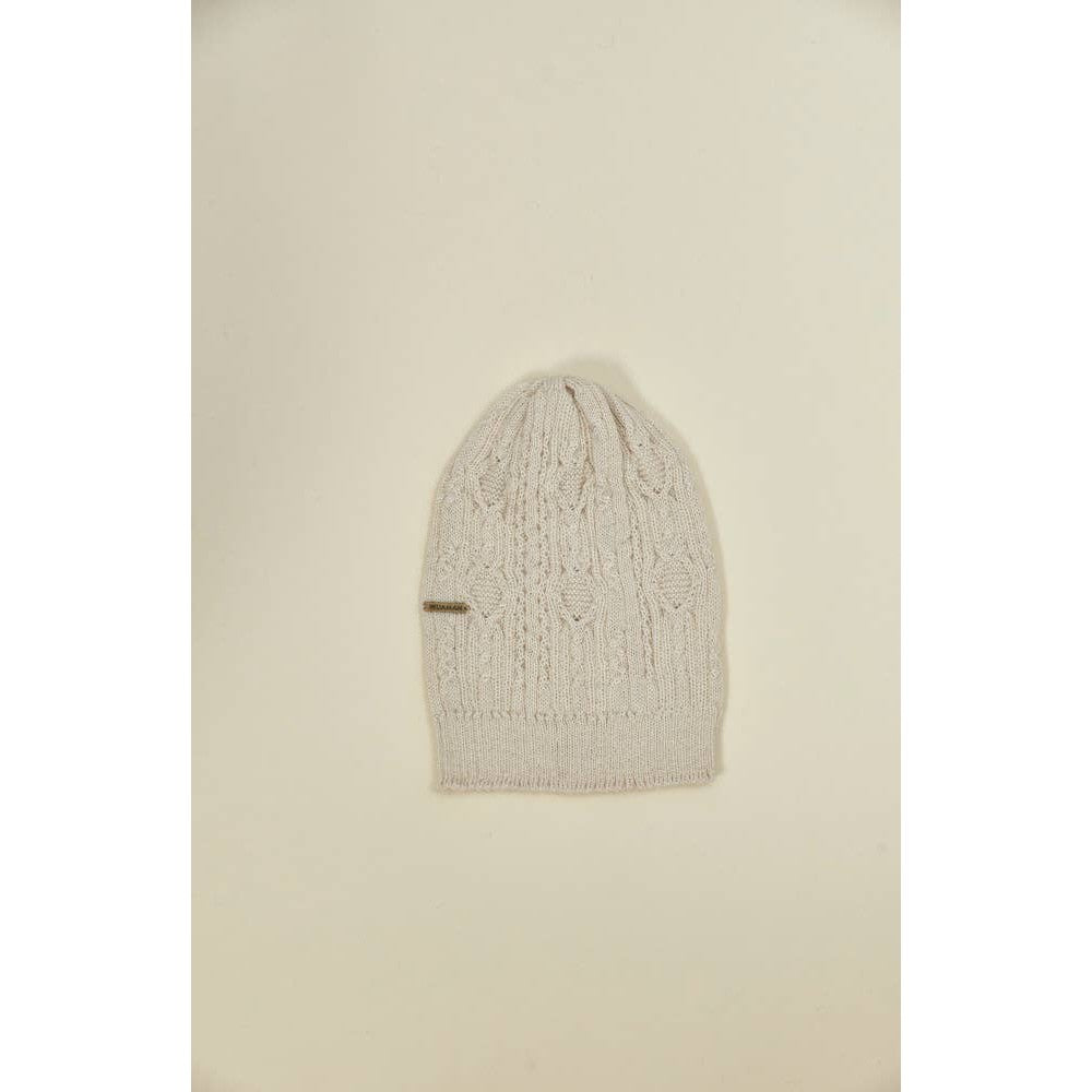 Vanessa Alpaca Beanie - Unisex Hat - Cable Knit