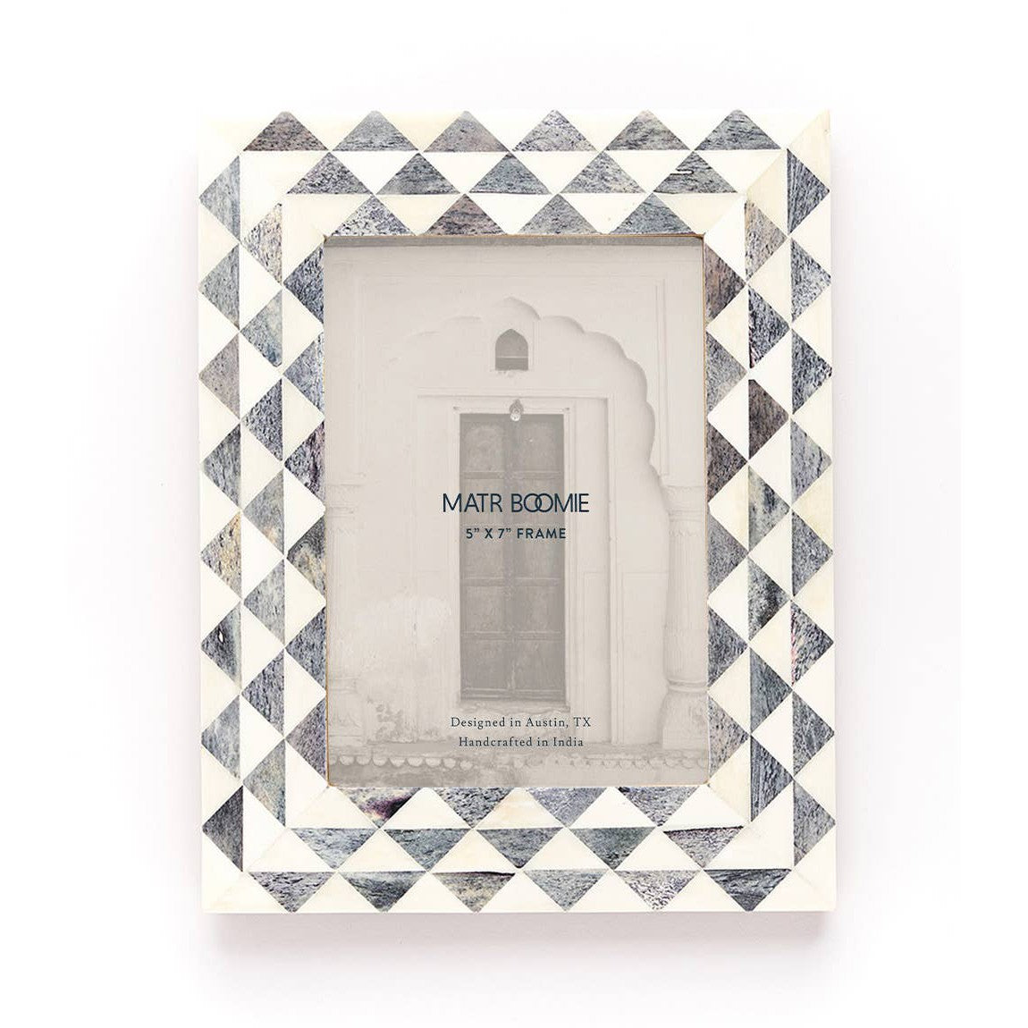 Varuna 5x7 Gray & White Picture Frame