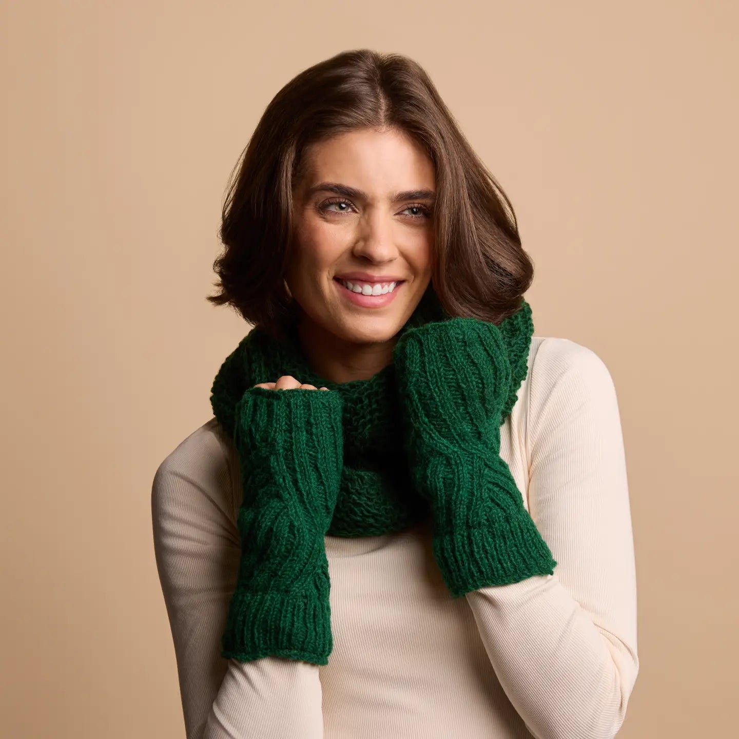 Vienna Knit Half Mittens- Assorted Colors