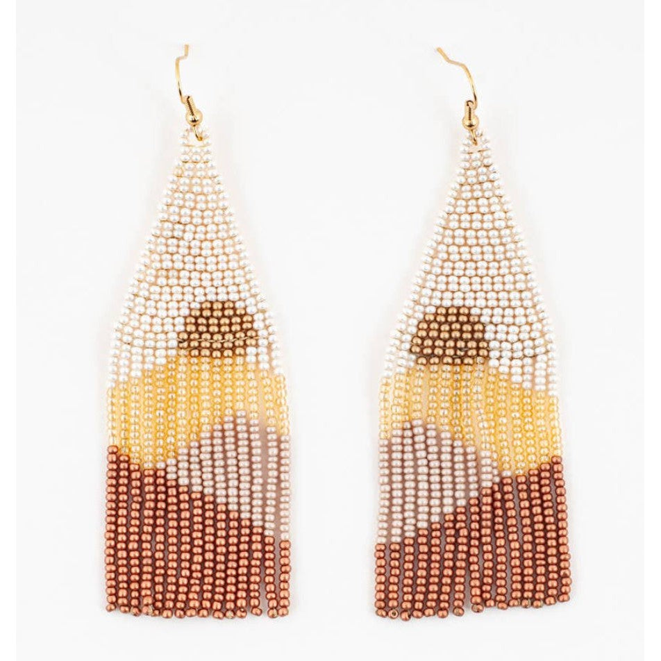 Vista Beaded Fringe Earring- Assorted Colors
