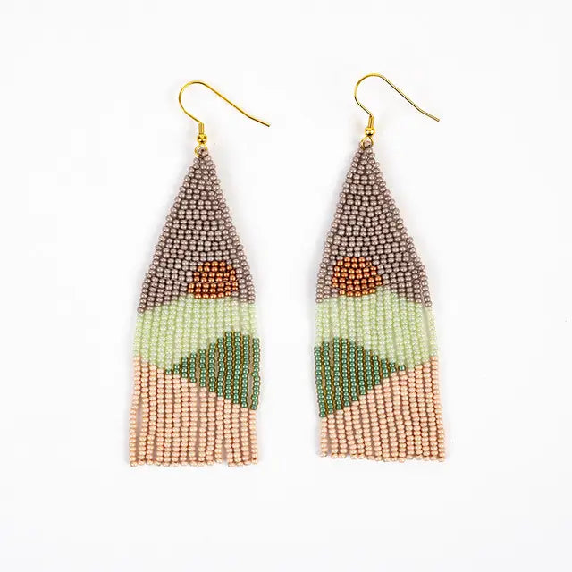 Vista Beaded Fringe Earring- Assorted Colors