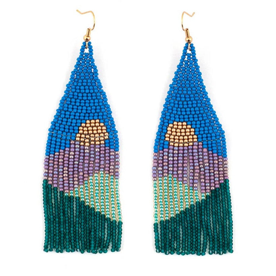 Vista Beaded Fringe Earring- Assorted Colors