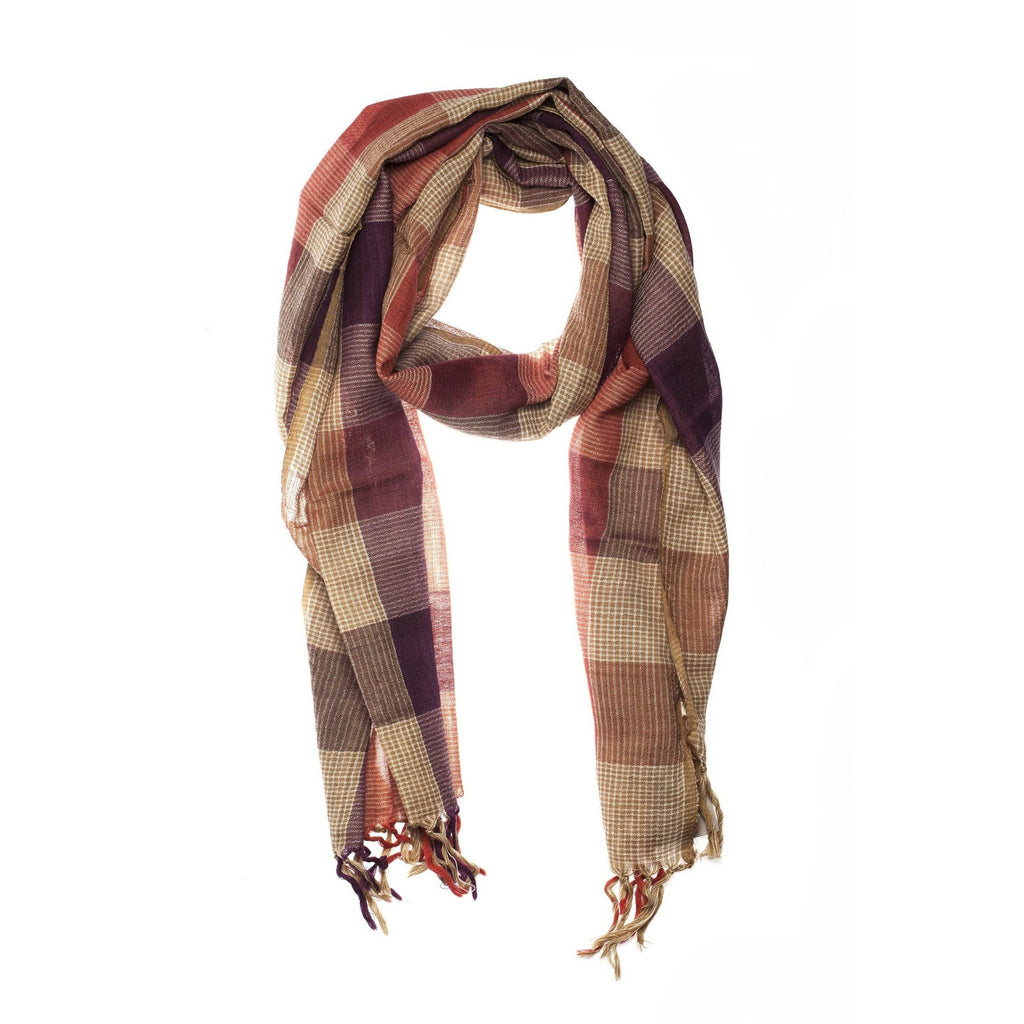 WOOL SCARF-WARM COLORS