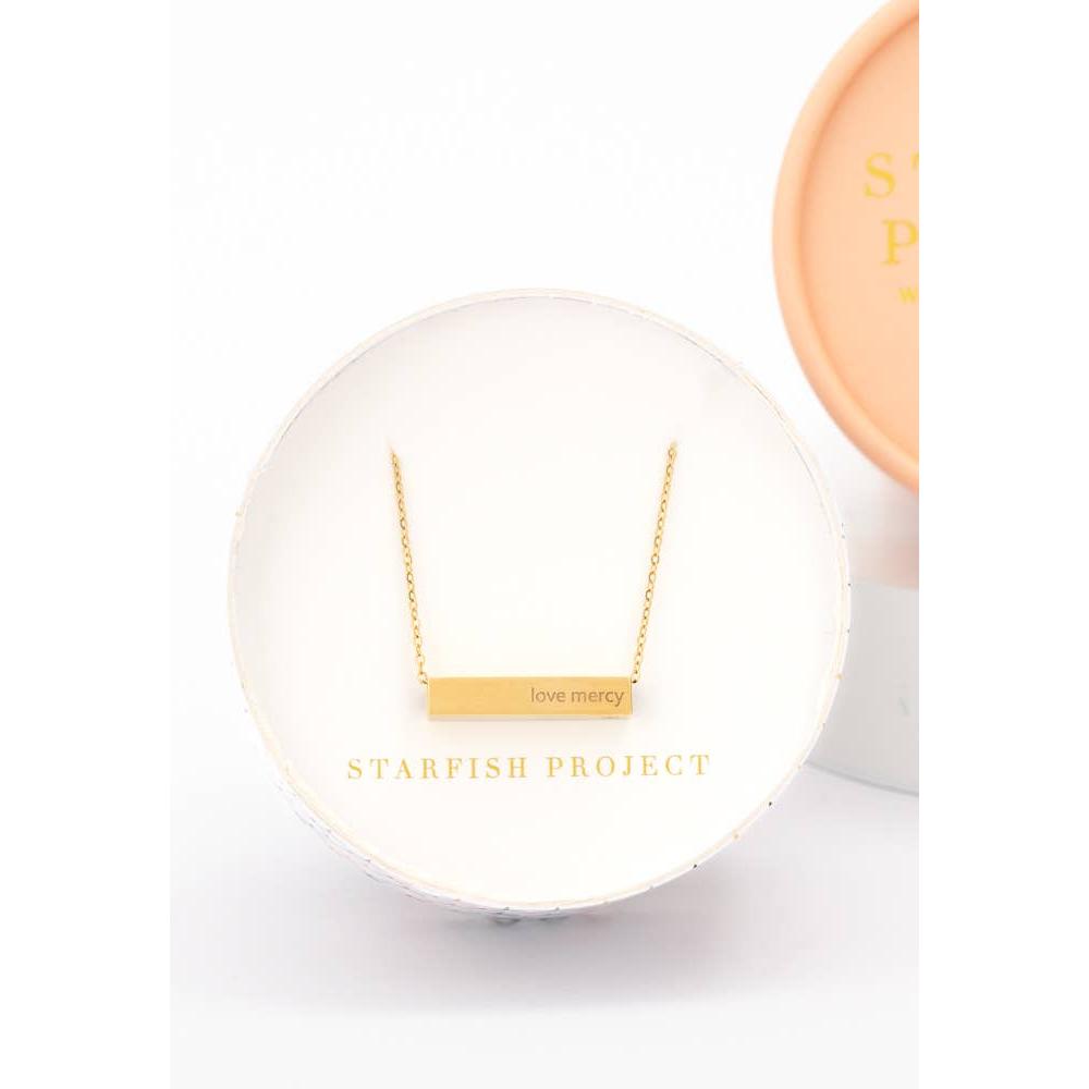 Walk Humbly Bar Necklace
