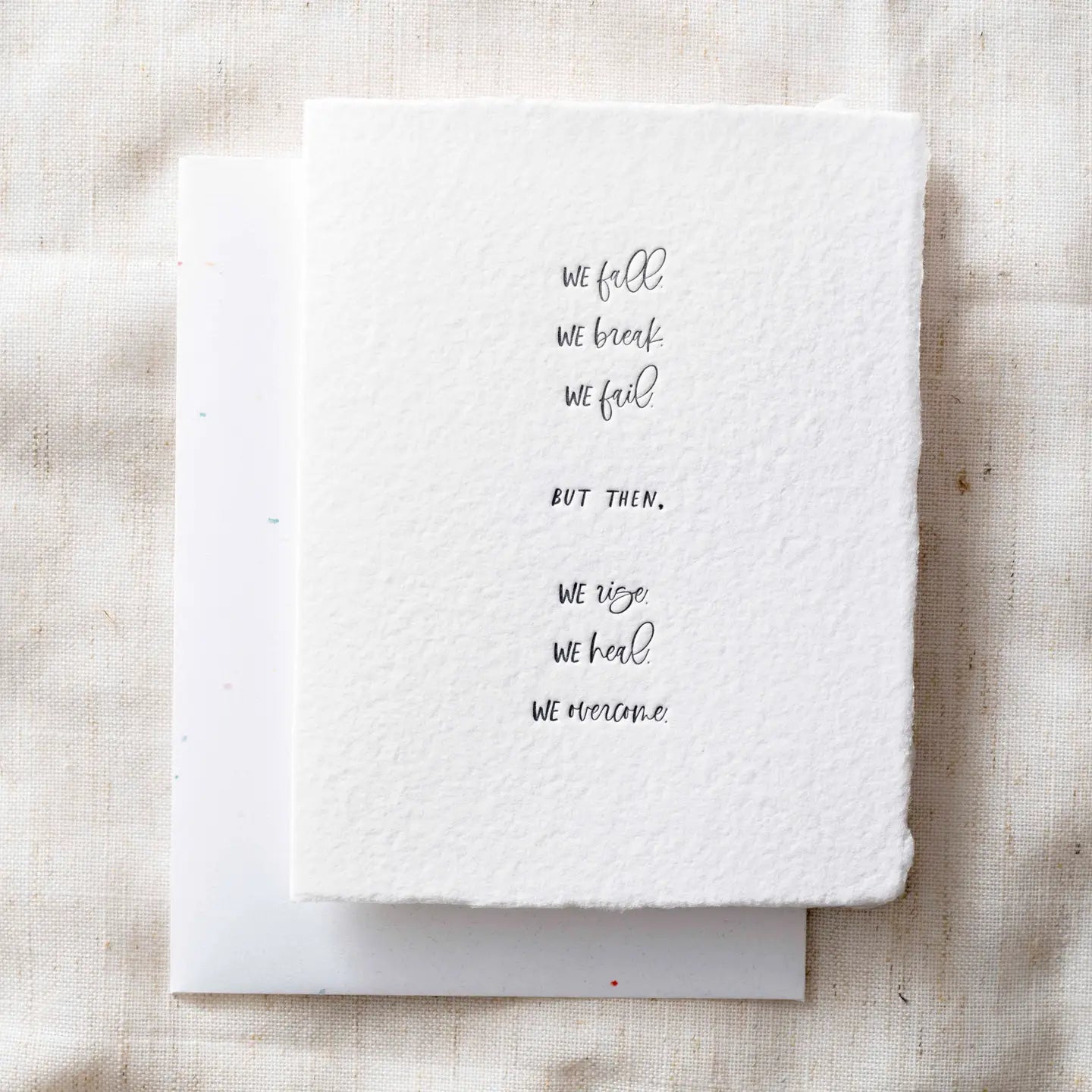 We Fall. We Rise.- Greeting Card