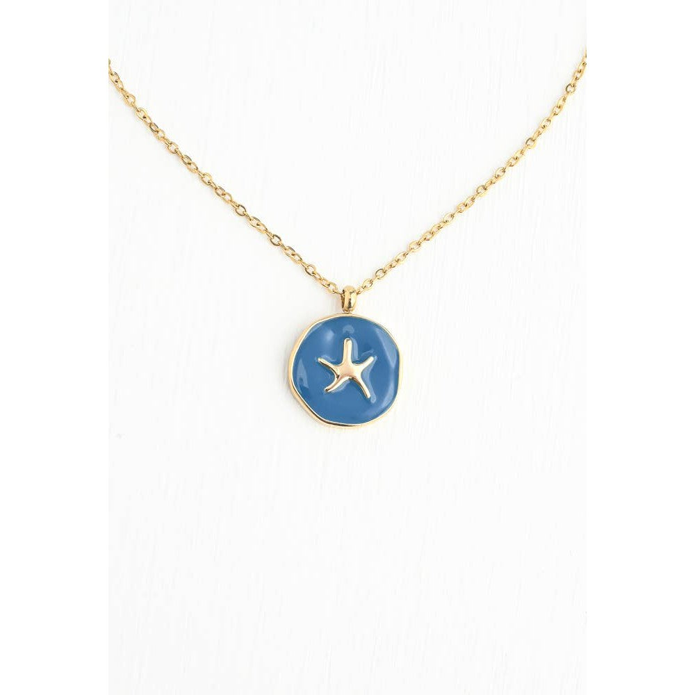 Wear Blue Starfish Necklace