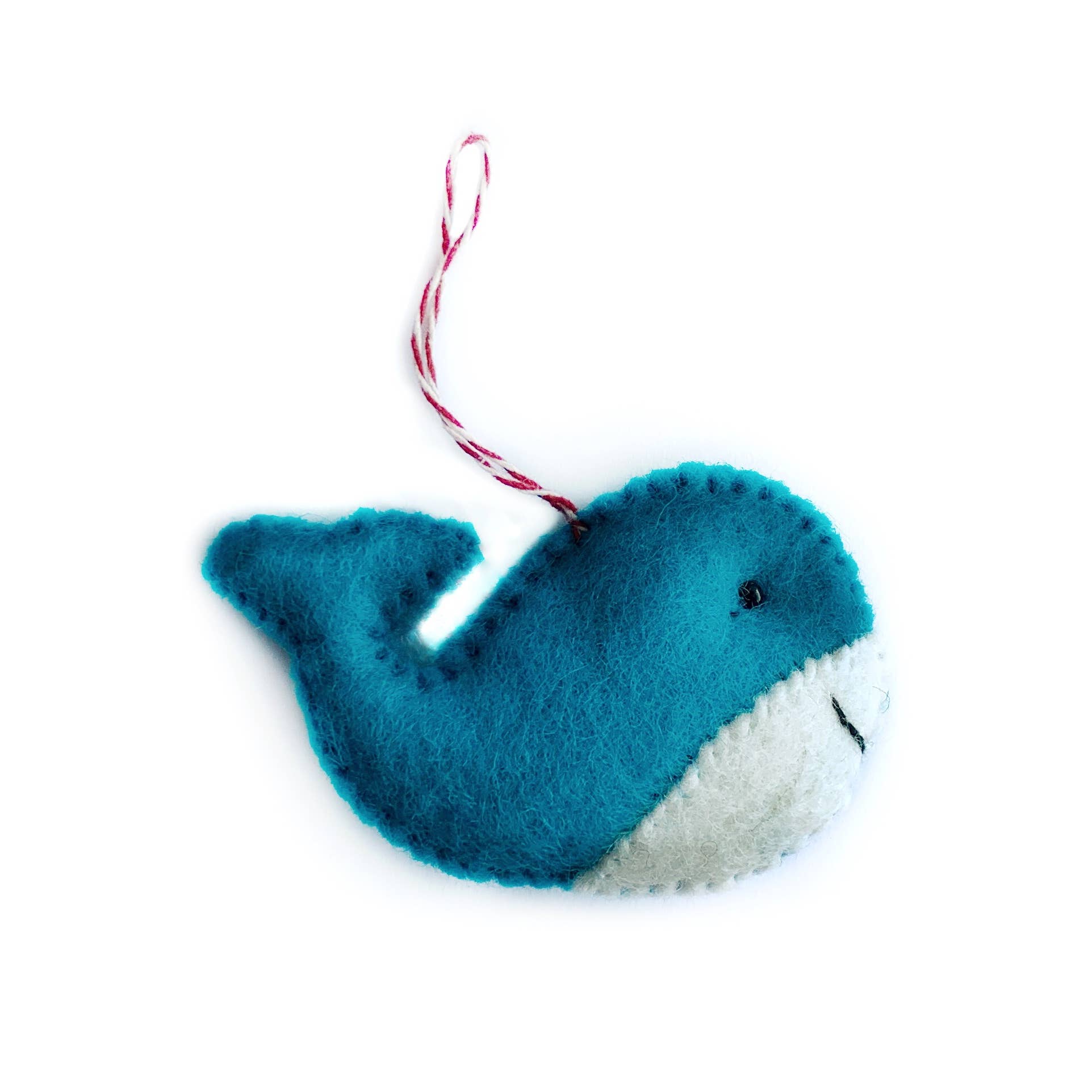 Whale Felt Wool Ornament