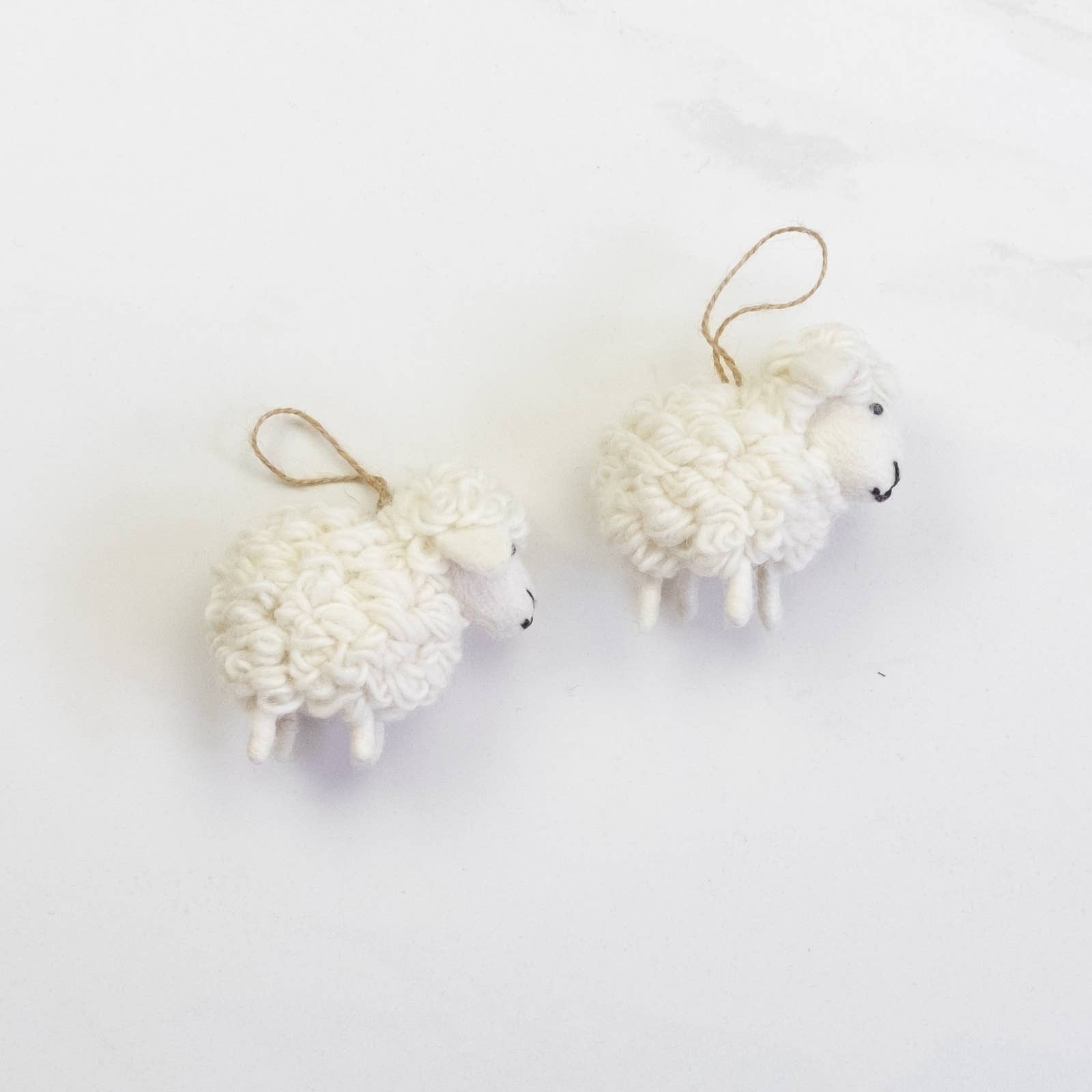 White Sheep Ornament #2- Sold Individually