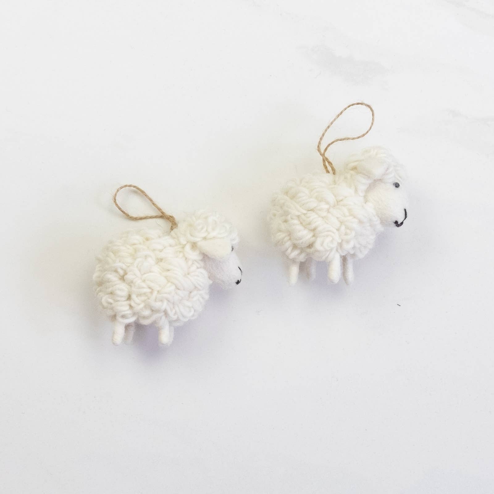White Sheep Ornament- Sold Individually