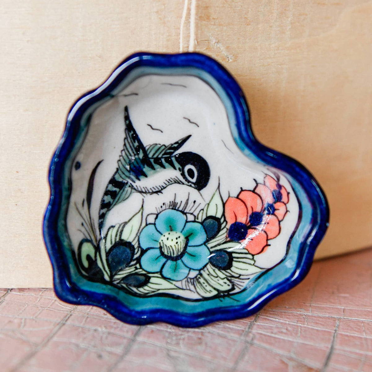 Wild Bird Heart Trinket Dish- Assorted Colors and Designs