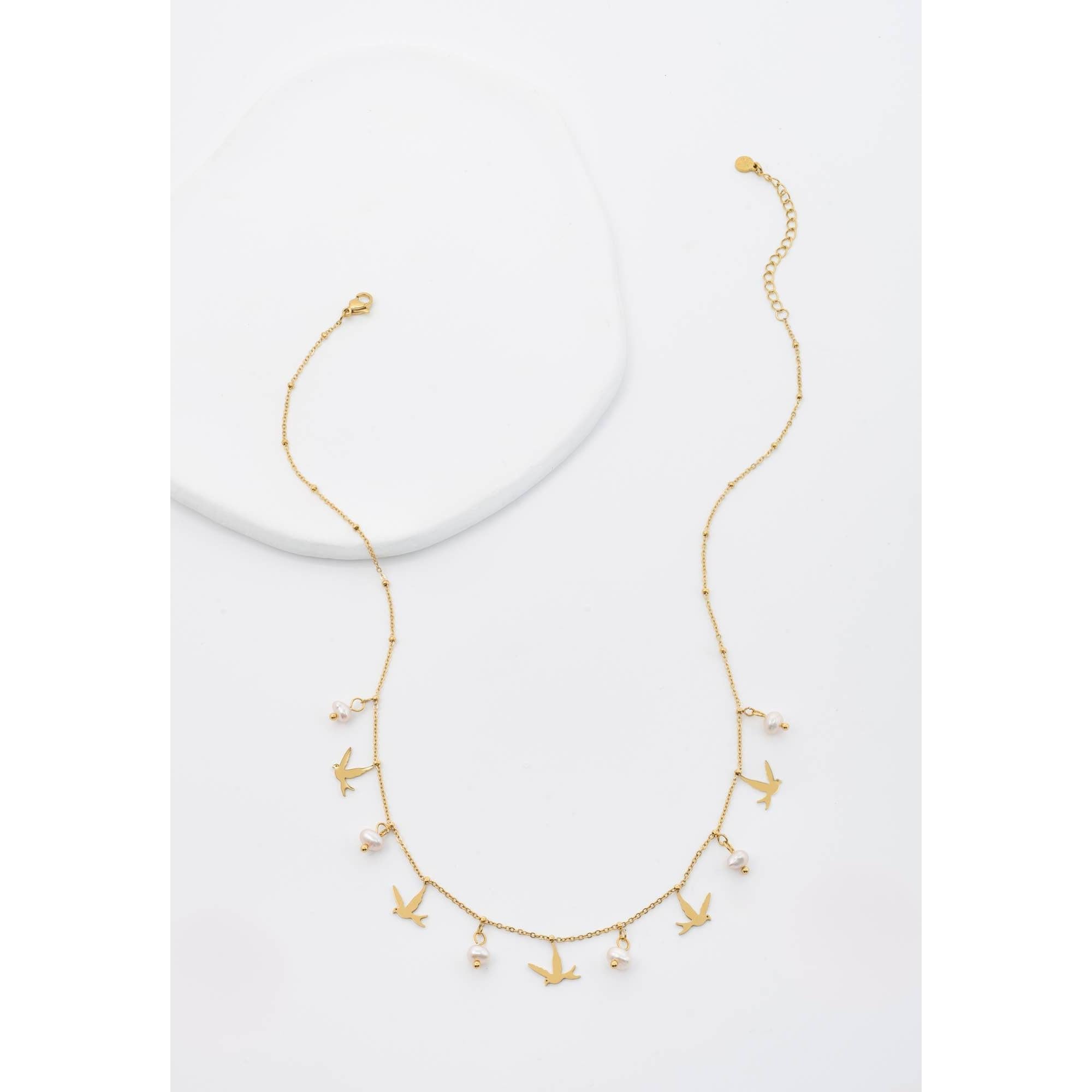 Wings of Hope Pearl Necklace