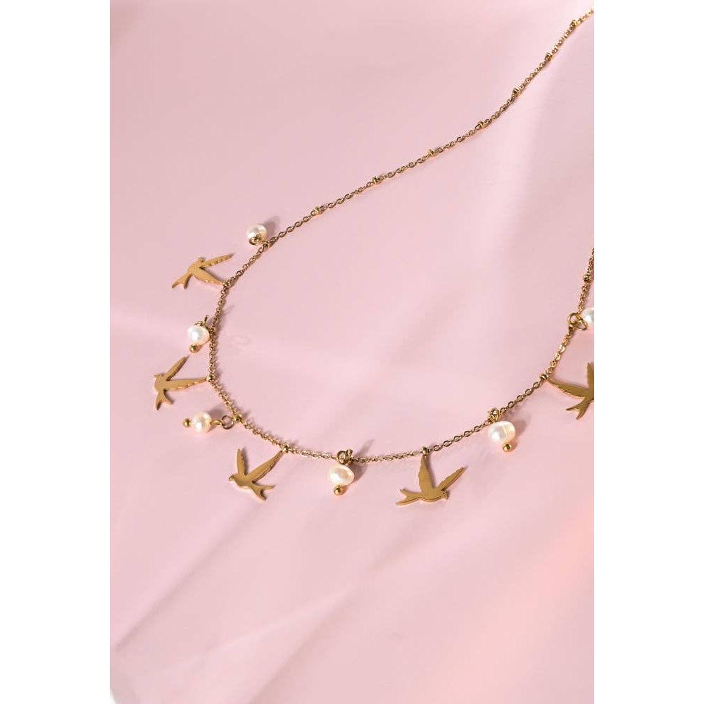 Wings of Hope Pearl Necklace