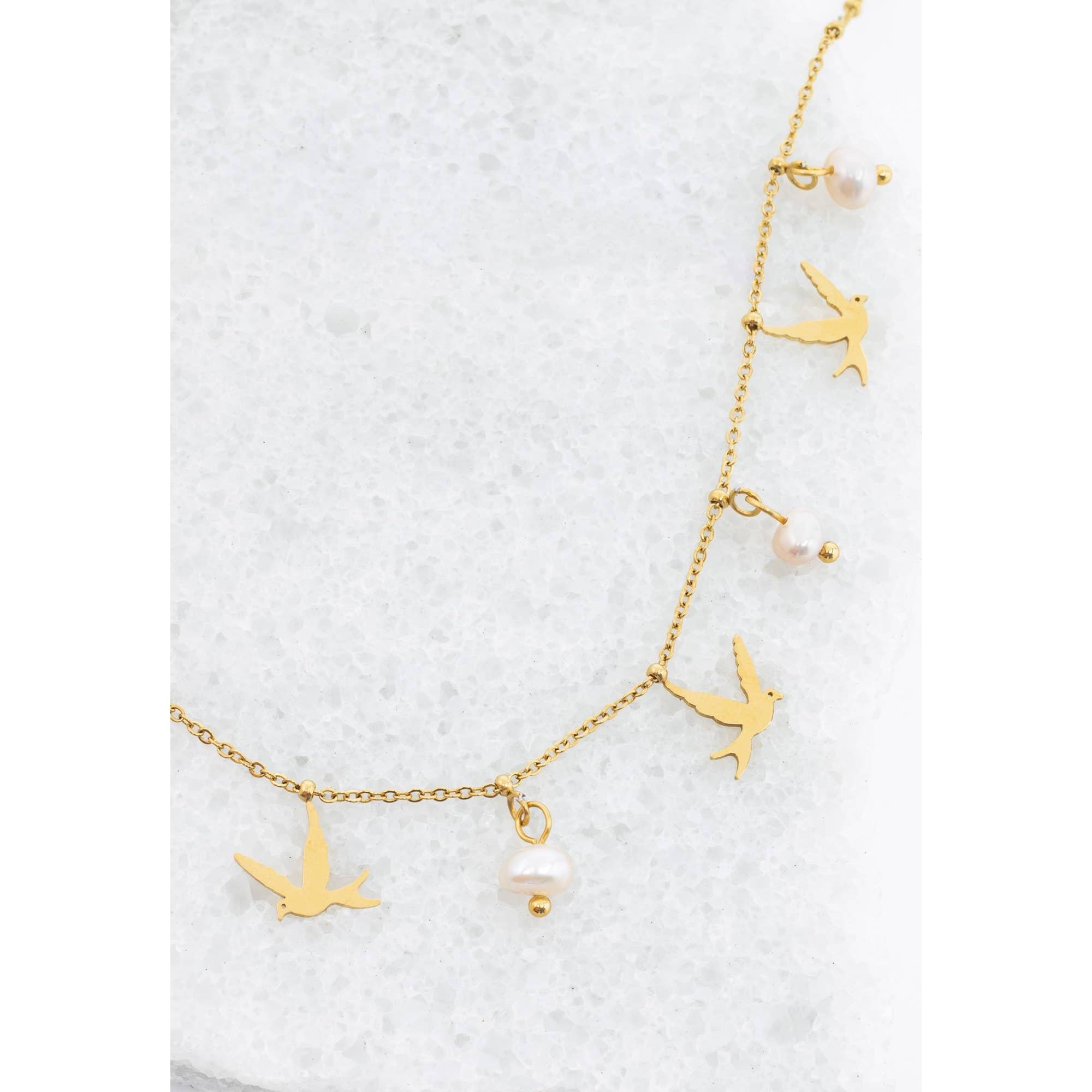 Wings of Hope Pearl Necklace