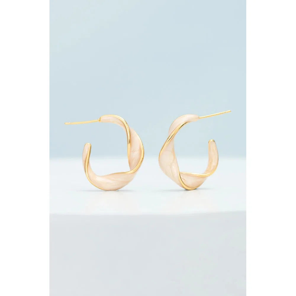 With a Twist Hoops- Assorted Colors