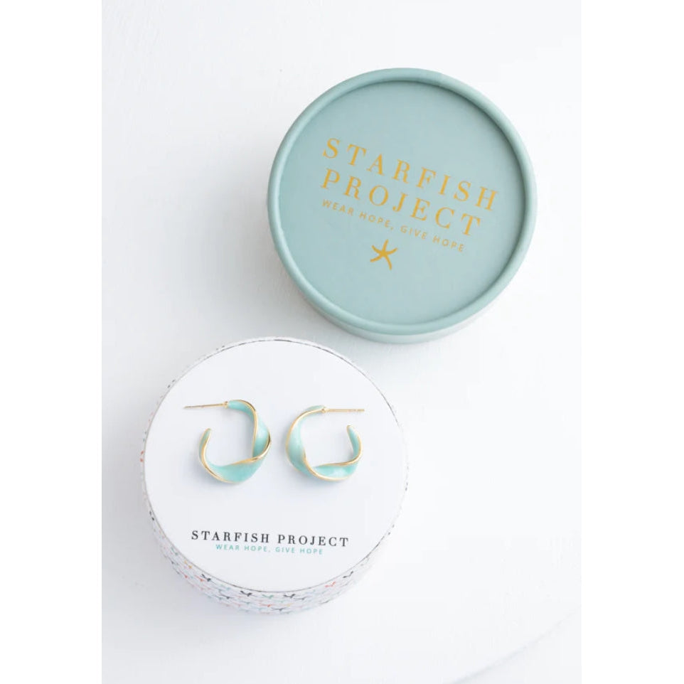 With a Twist Hoops- Assorted Colors