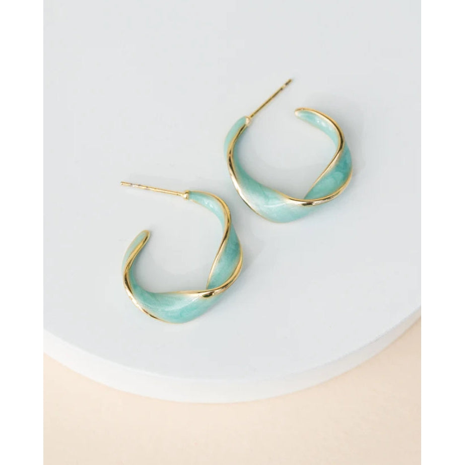 With a Twist Hoops- Assorted Colors