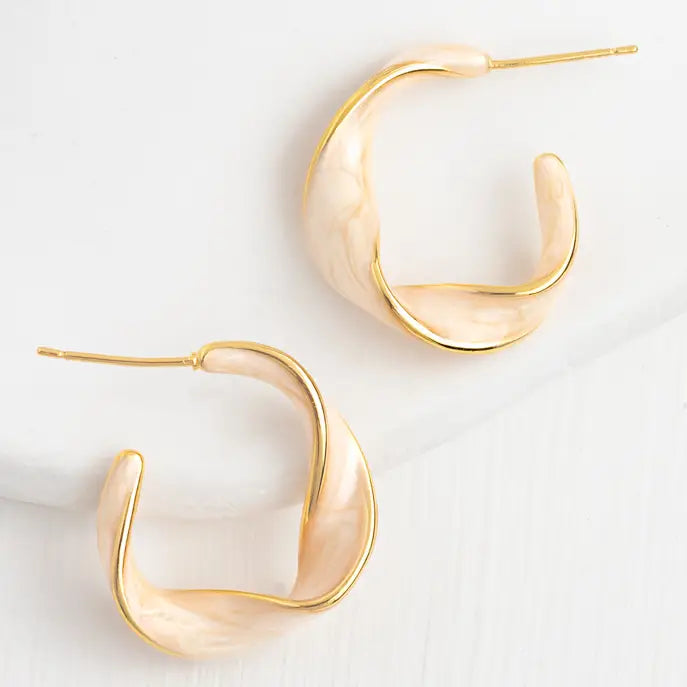 With a Twist Hoops- Assorted Colors