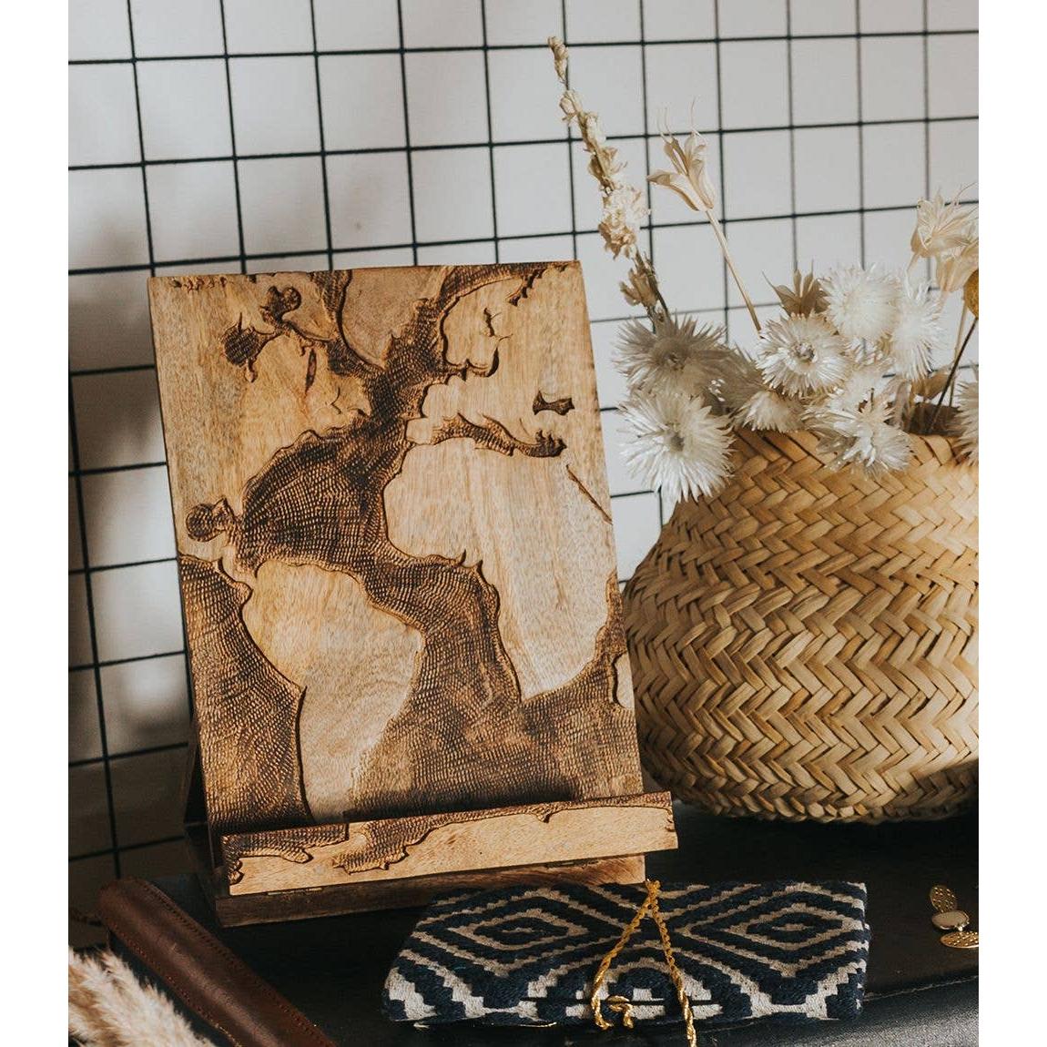 Wooden World Map Stand (*Local Delivery/Local Pickup Ony)