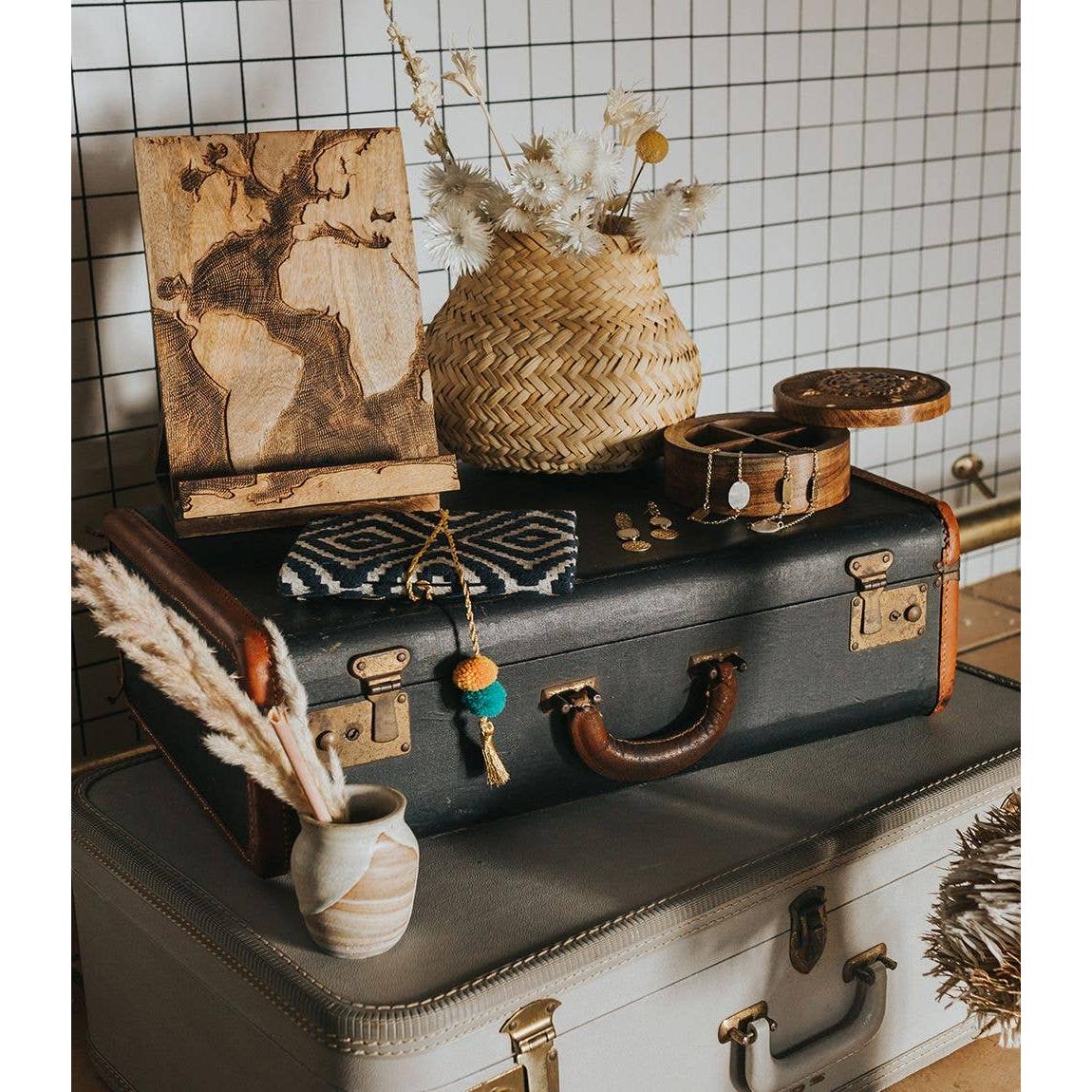 Wooden World Map Stand (*Local Delivery/Local Pickup Ony)