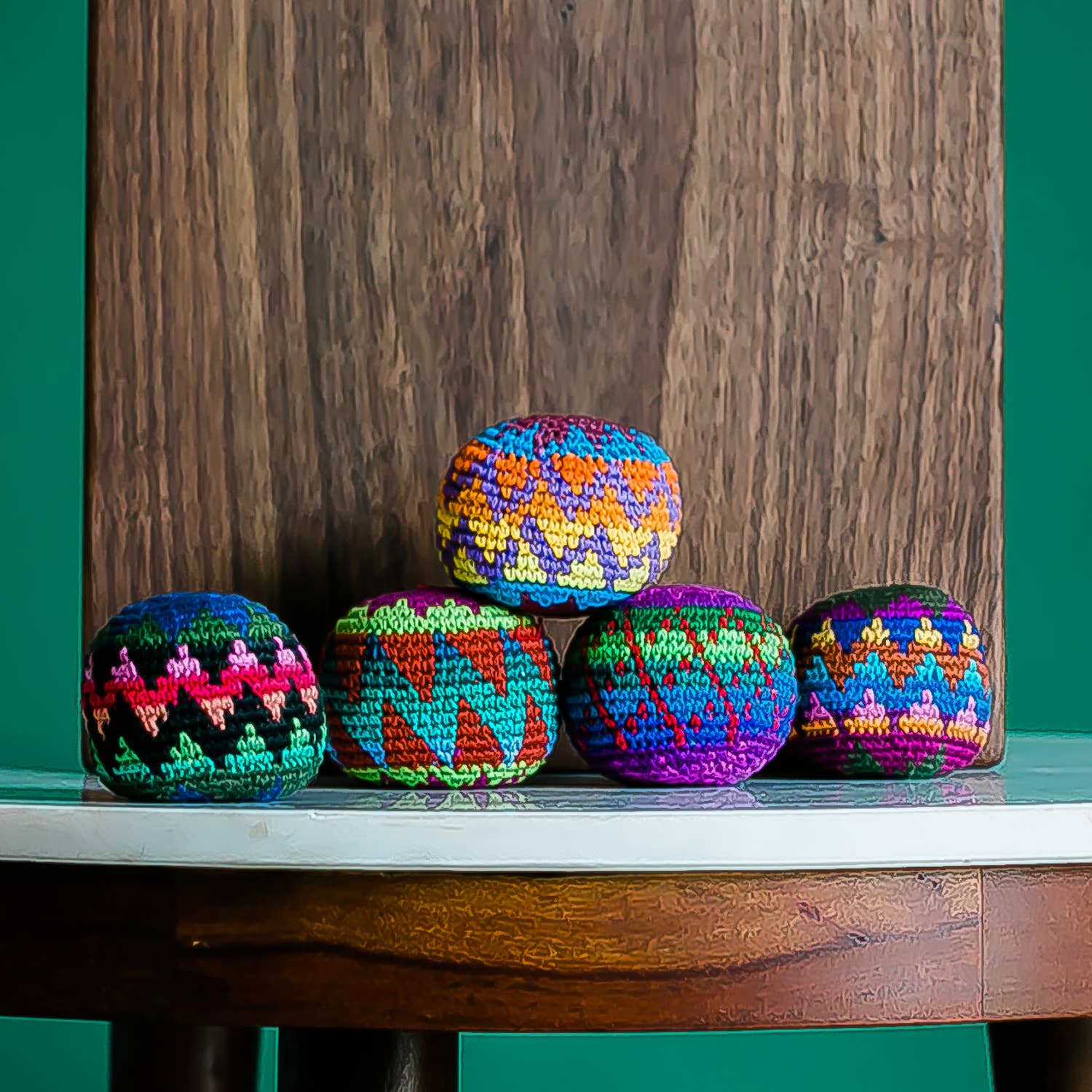 Woven Hacky Sack- Assorted Colors and Patterns*