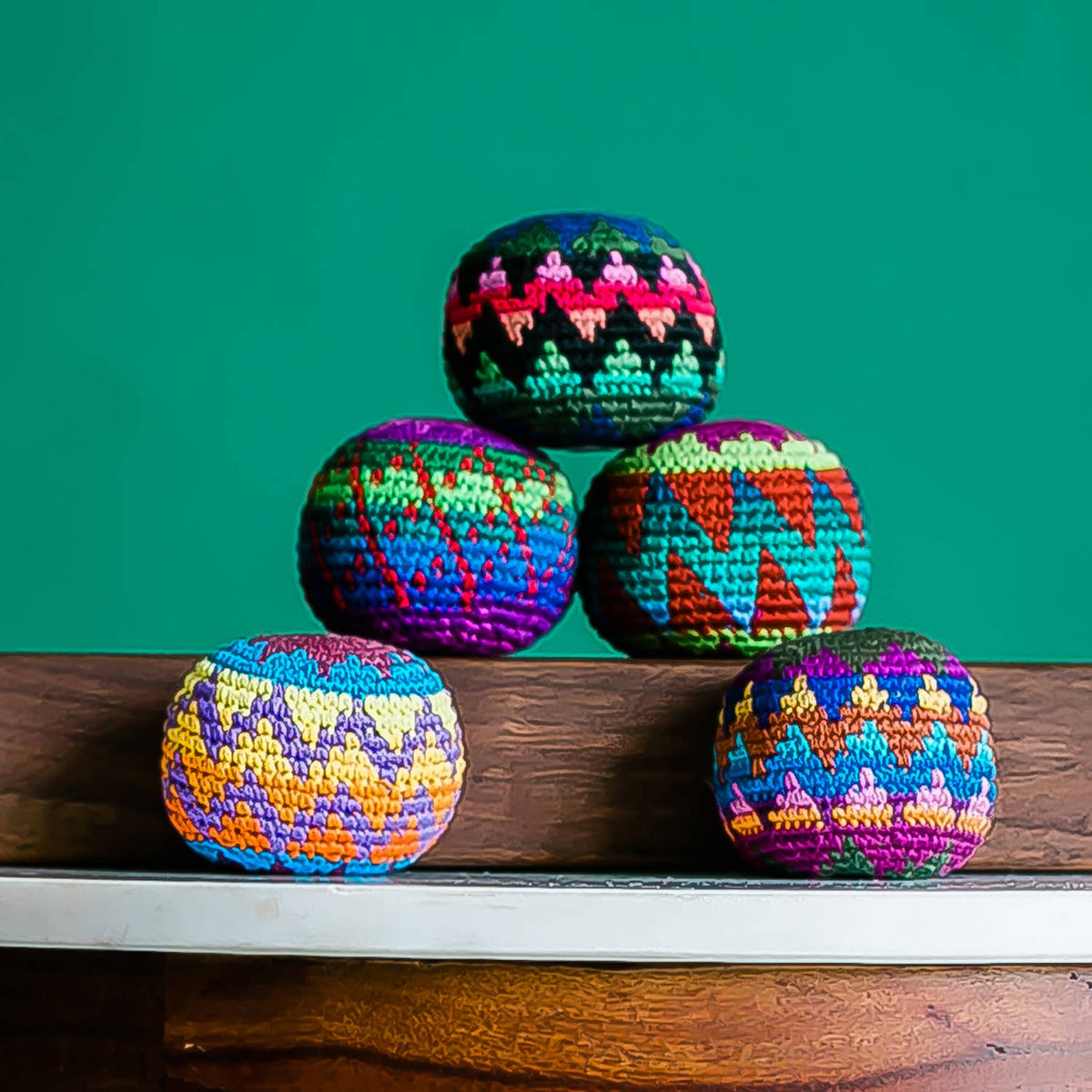 Woven Hacky Sack- Assorted Colors and Patterns*