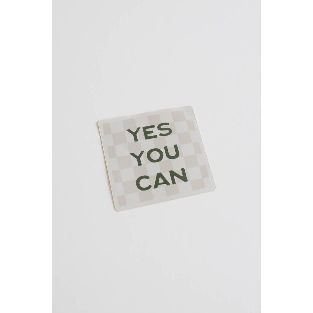 Yes You Can Sticker