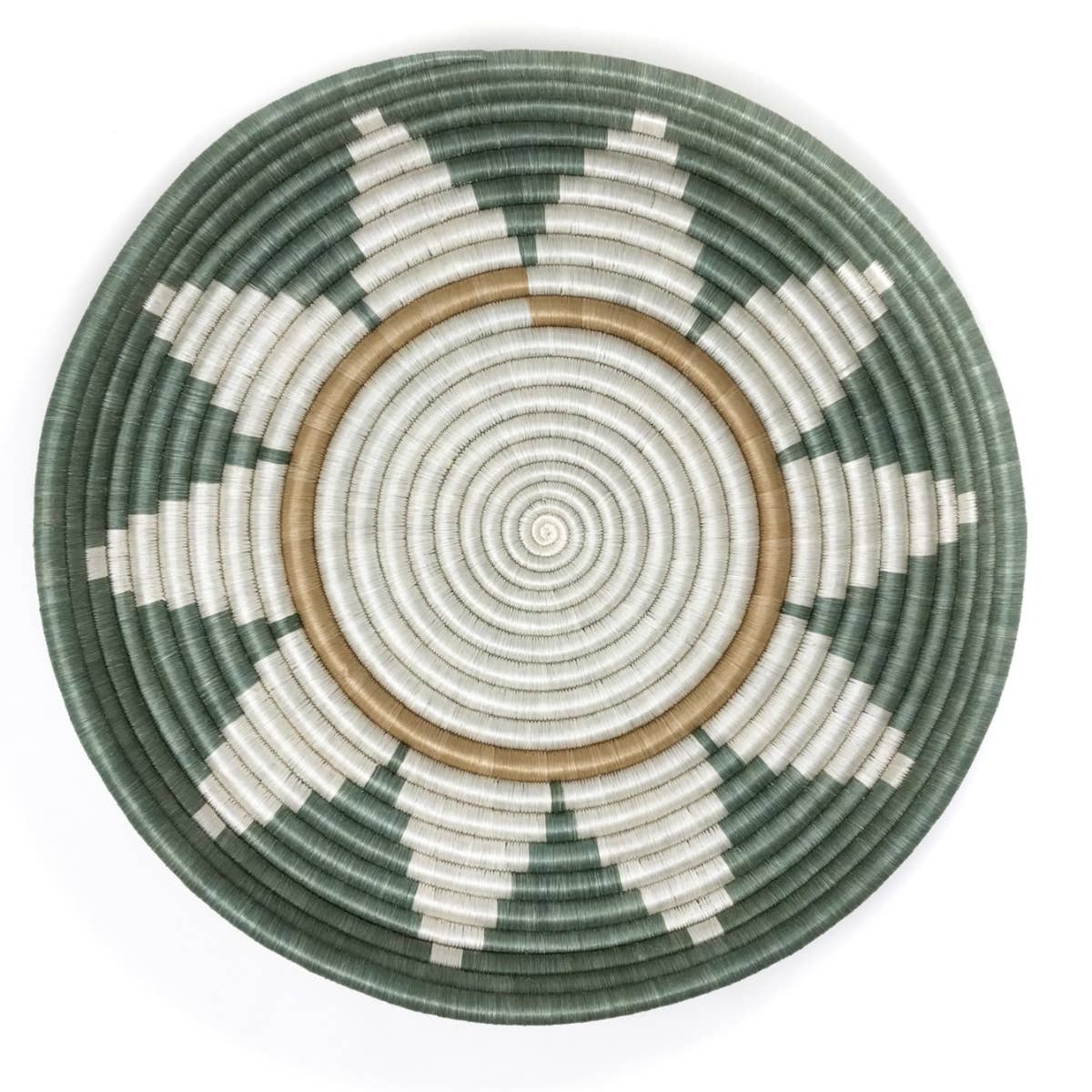 Zuba Woven Bowl- Teal- Assorted Sizes- (*Large- Local Pickup/Local Delivery Only)