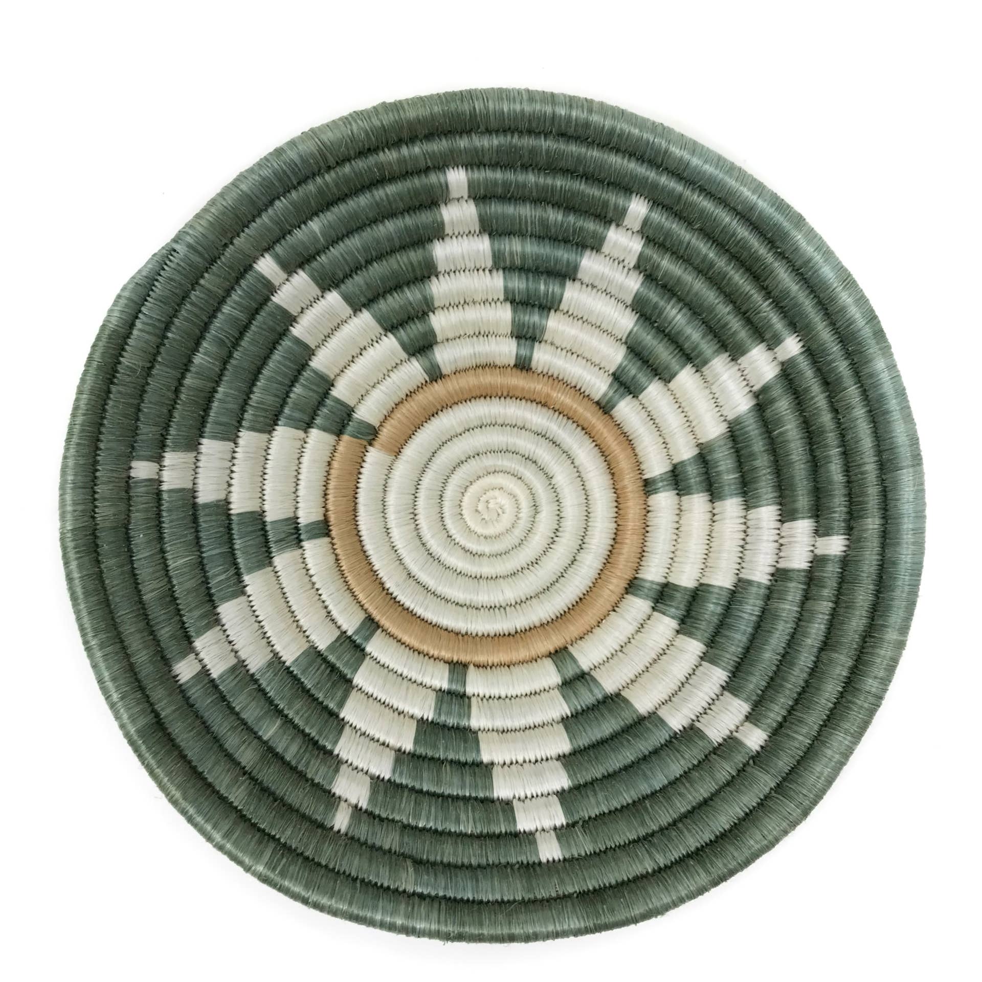 Zuba Woven Bowl- Teal- Assorted Sizes- (*Large- Local Pickup/Local Delivery Only)