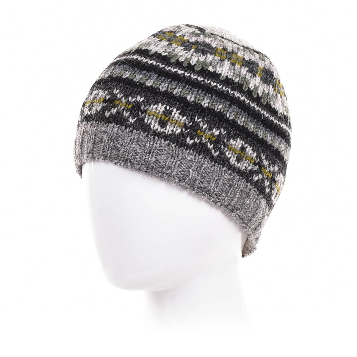 Axel Fair Isle Knit Wool Hat- Assorted Colors