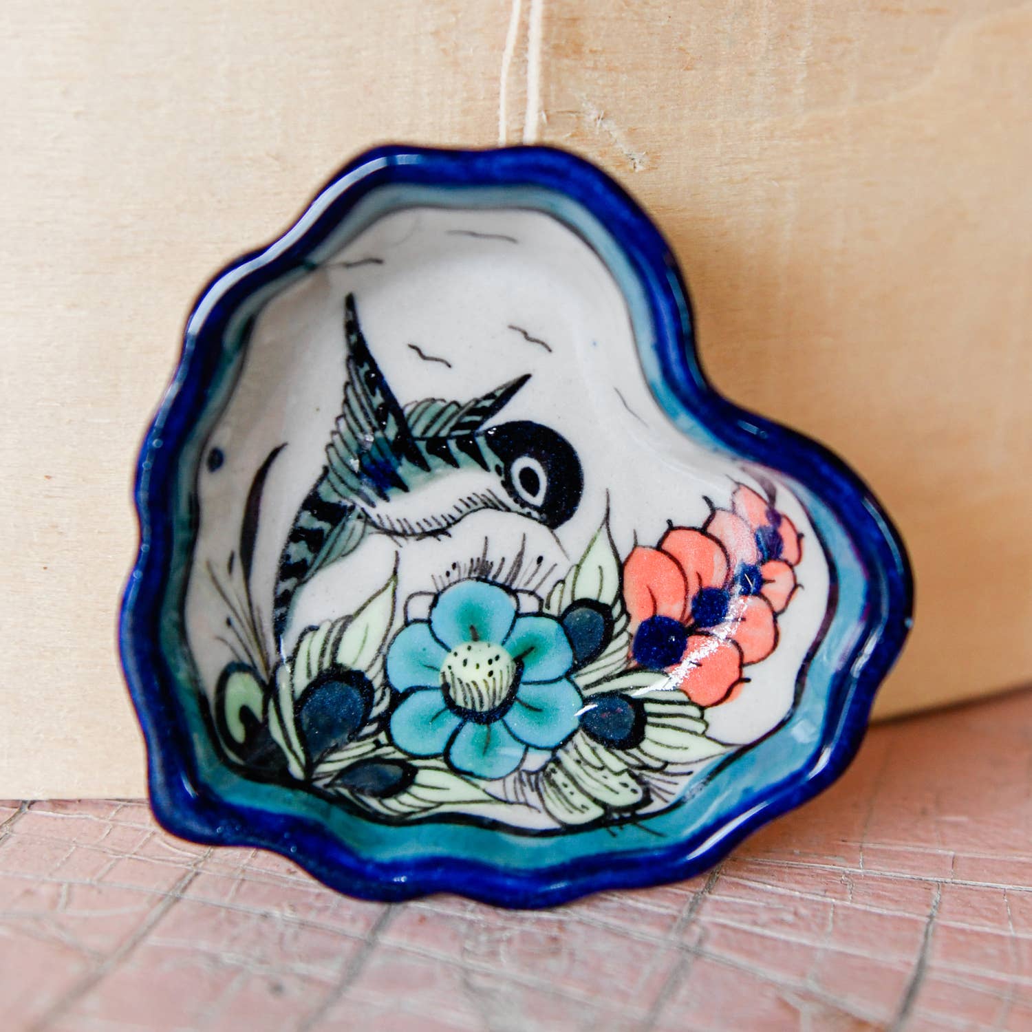 Wild Bird Heart Trinket Dish- Assorted Colors and Designs