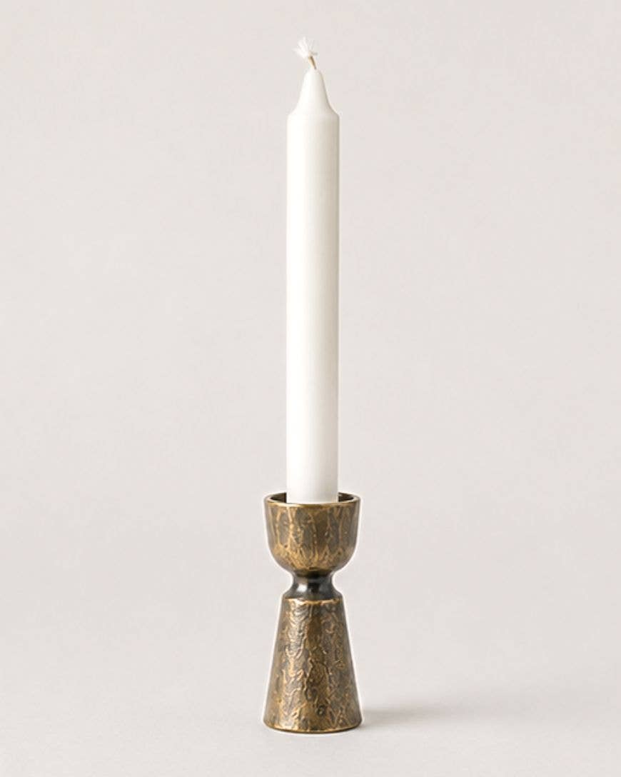 Foundry Hand-Forged Iron Candle Holder- Assorted Colors- Sold Individually