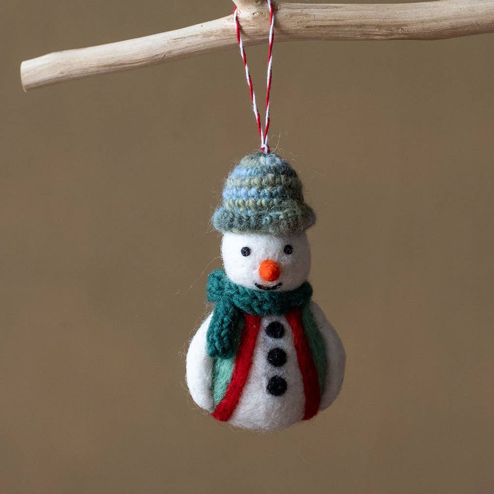 Felt Snowman Ornament