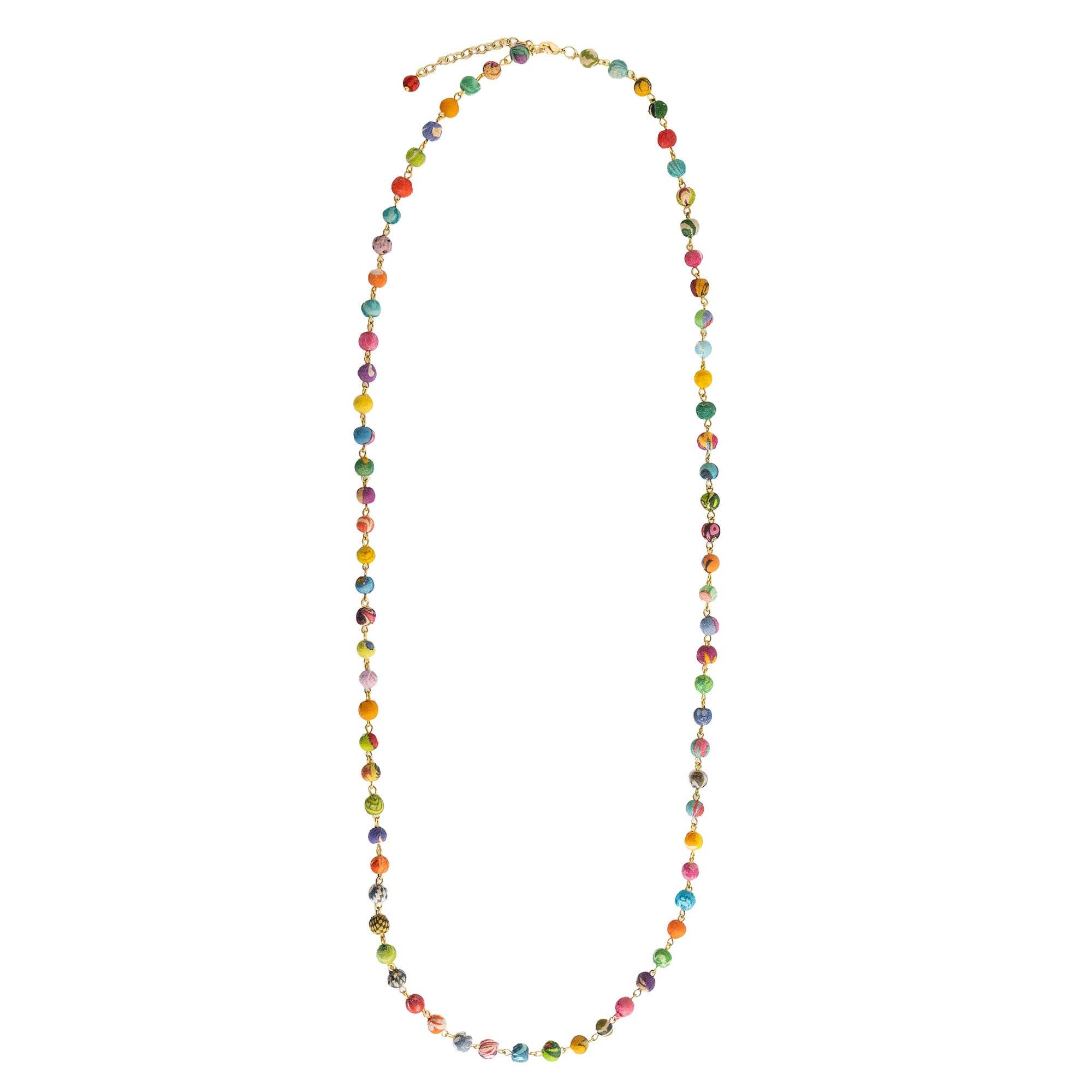 Fluid Kantha Long Necklace