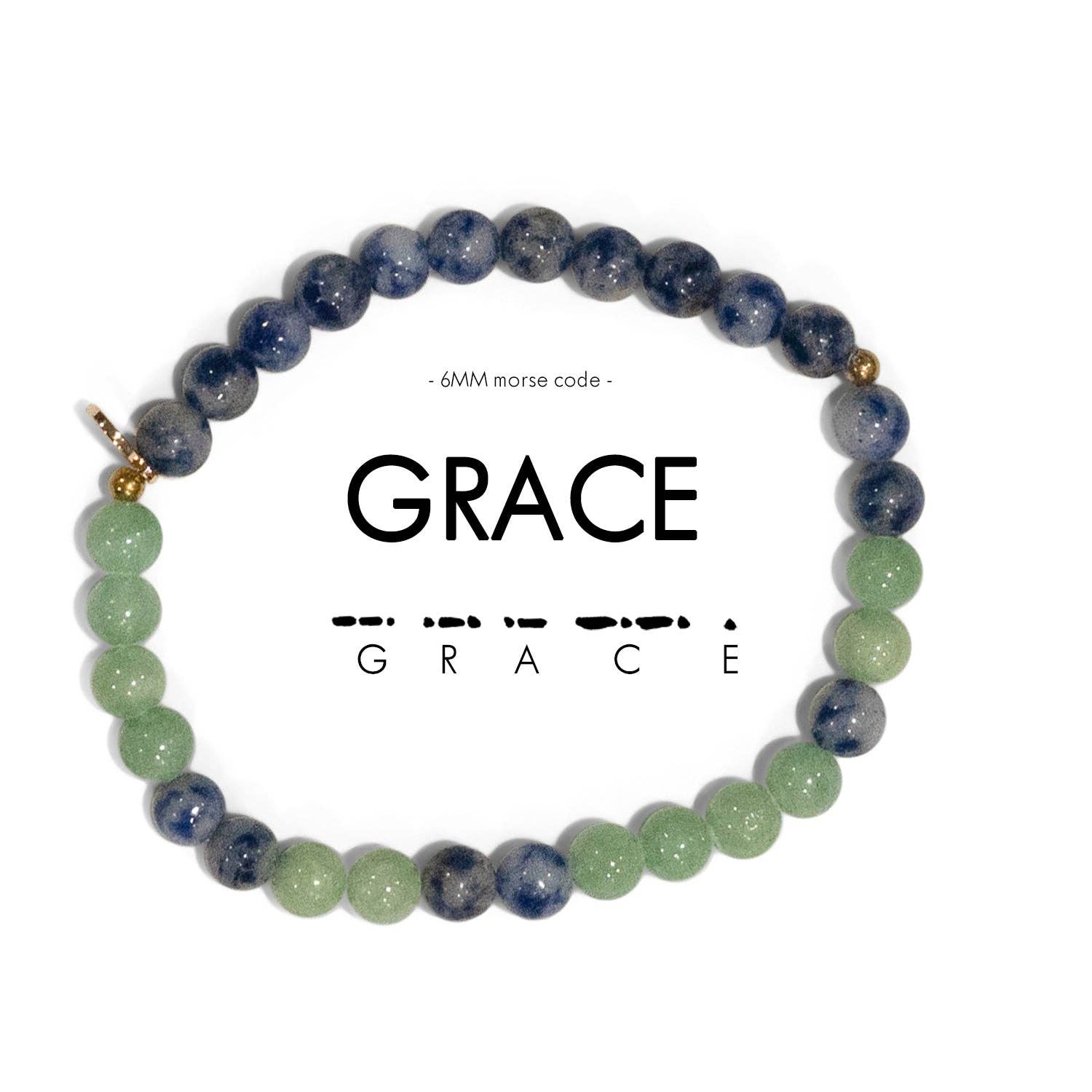 6mm Morse Code Bracelet | GRACE