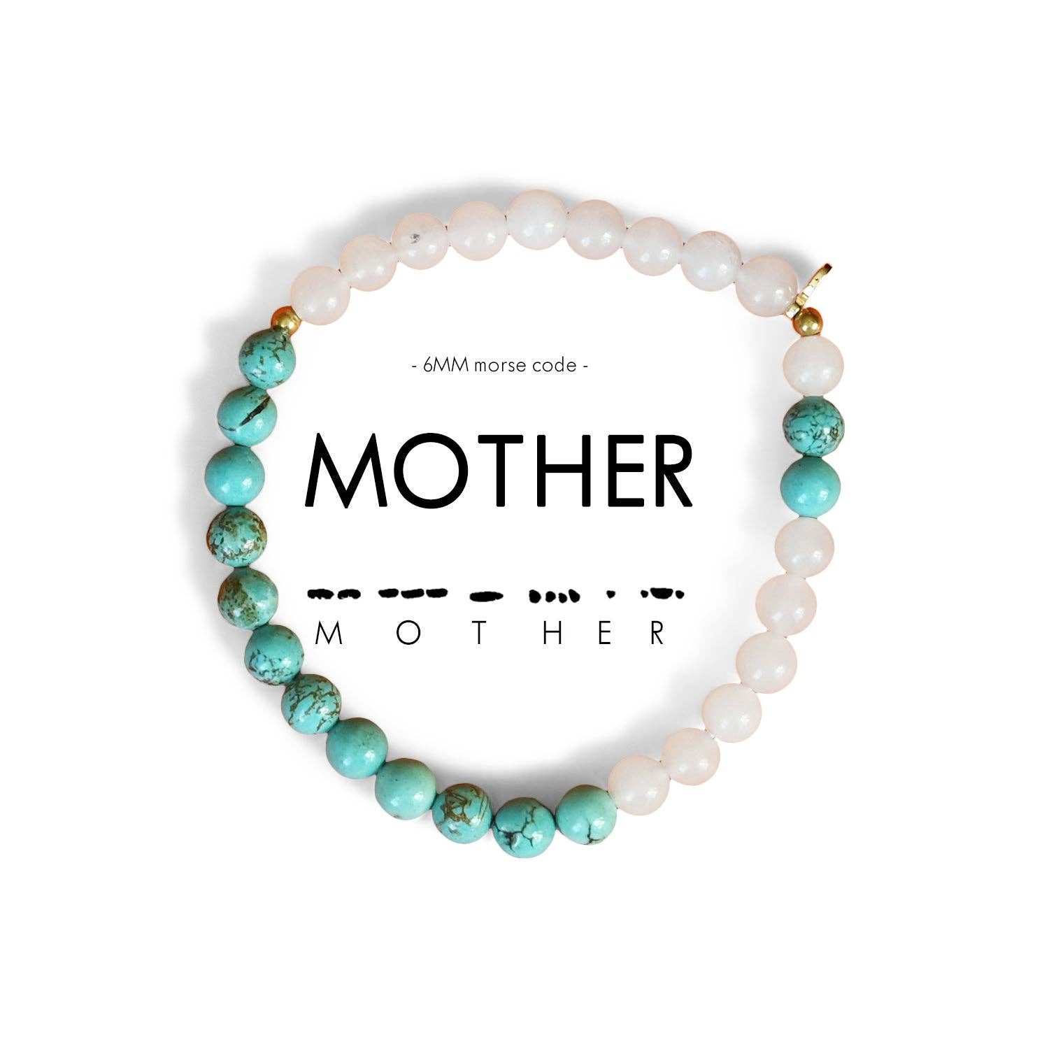 6mm Morse Code Bracelet | MOTHER