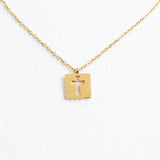 Axis Gold Cross Necklace