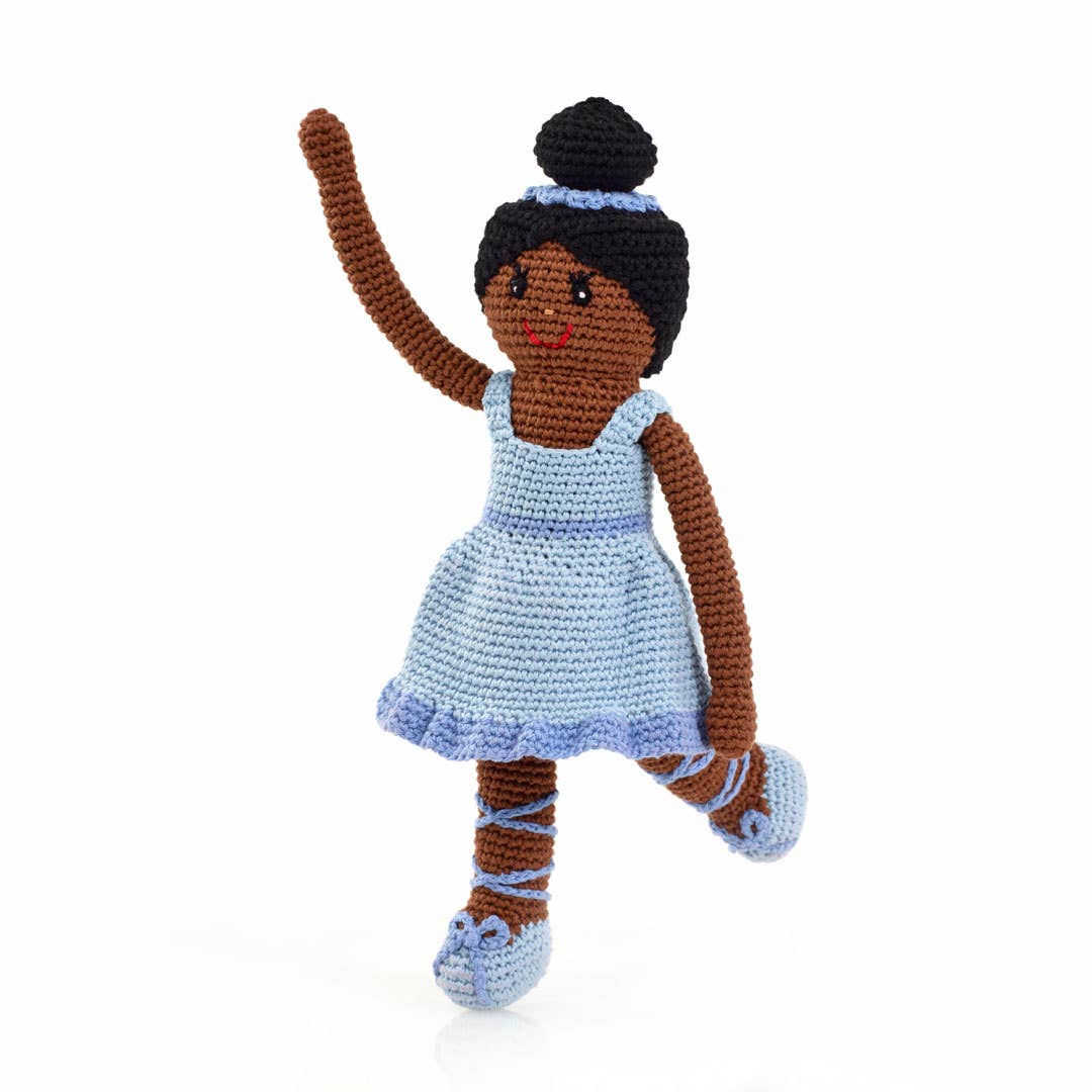 Blue Ballerina Knit Toy