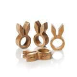 Bunny Napkin & Card Holders - Set of Four