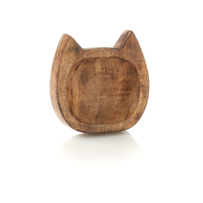 Carved Kitty Trinket Dish