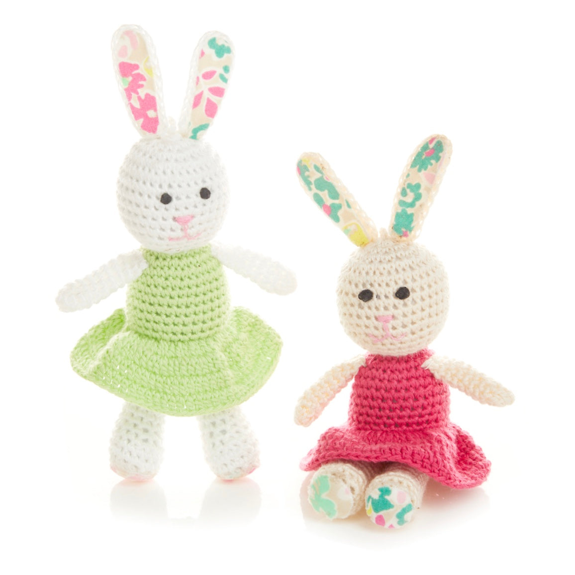 Crocheted Bunny Sisters - Sold Individually