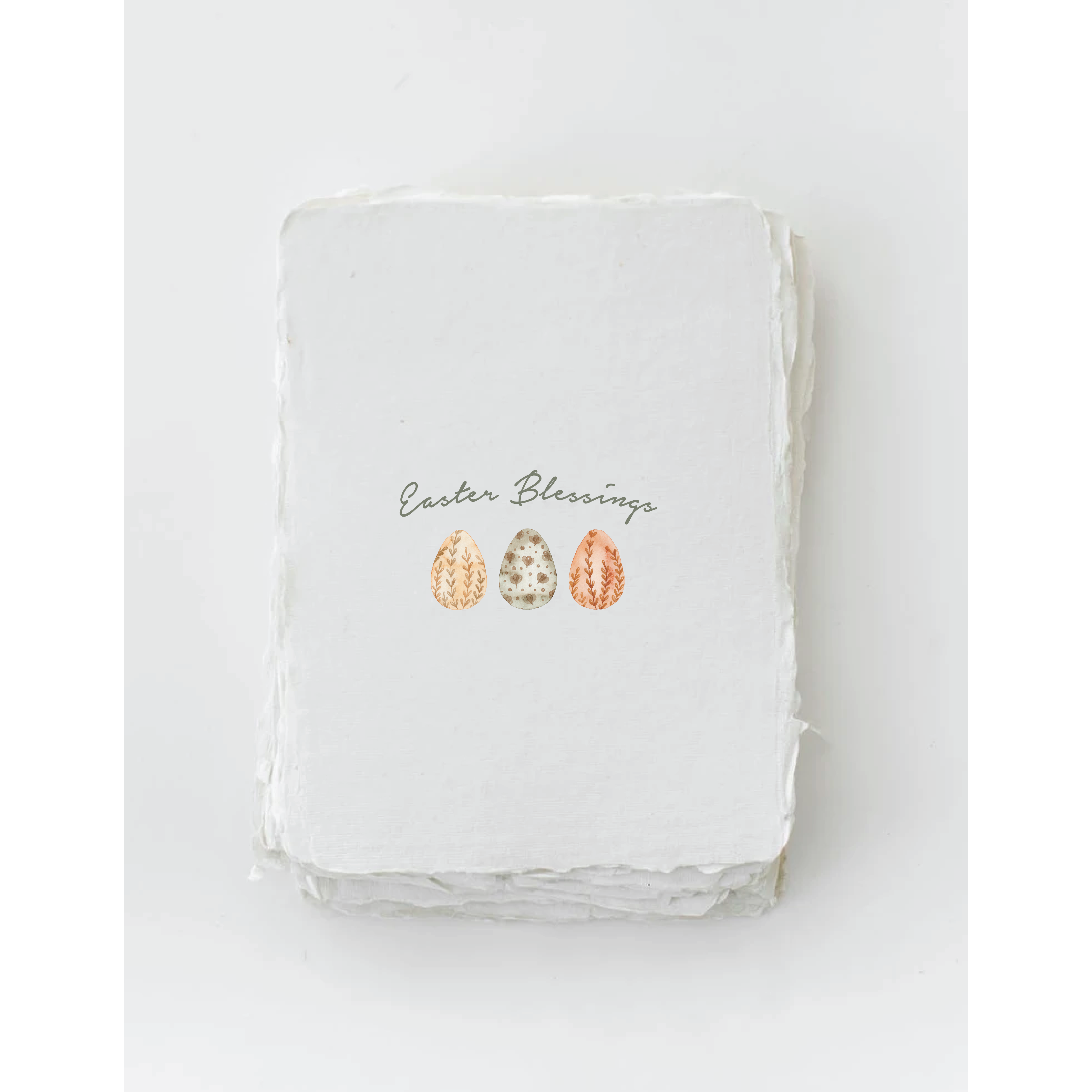 "Easter Blessings" Easter Eggs Greeting Card