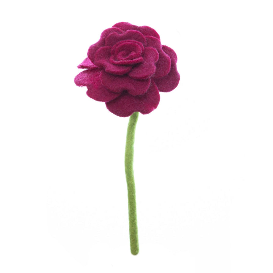 Felt Blooming Rose-Assorted Colors- Sold Individually