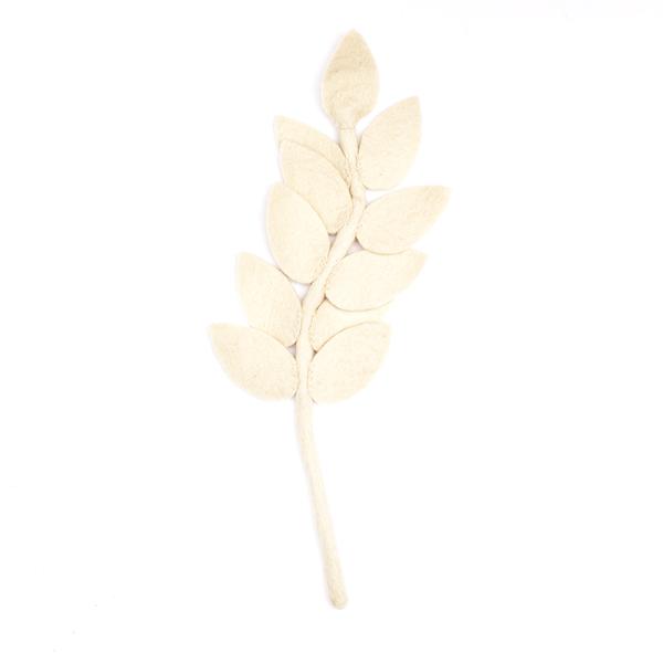 Felt Harvest Leaf Stem- Assorted Colors- Sold Individually