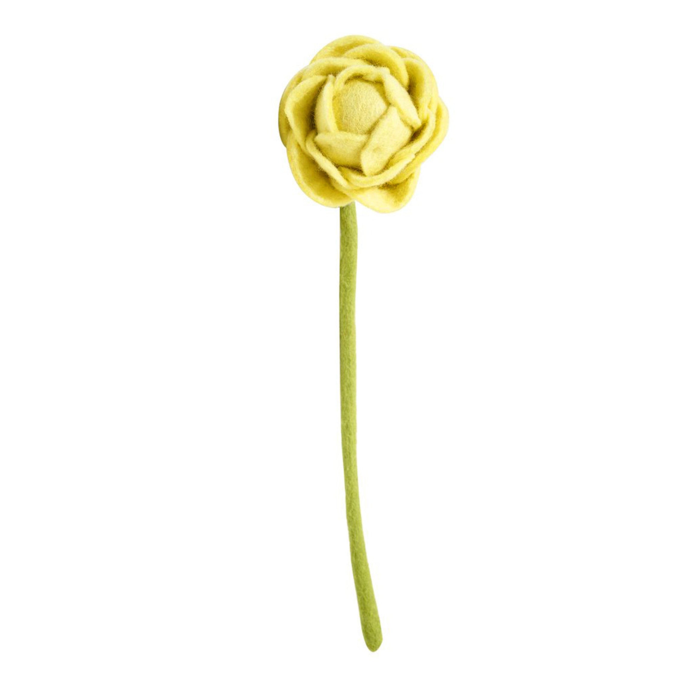 Felt Peony Flower- Assorted Colors- Sold Individually